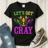 LetS Get Cray Mardi Gras Crawfish Women's T-Shirt thumb 3