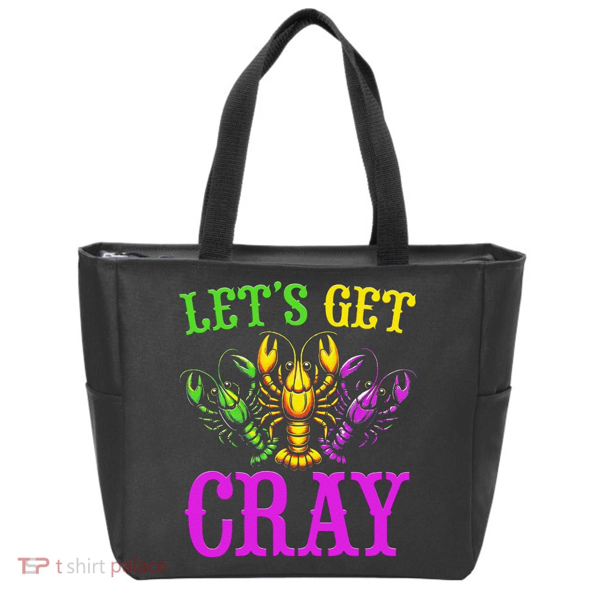 LetS Get Cray Mardi Gras Crawfish Tote Bag