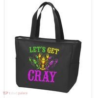 LetS Get Cray Mardi Gras Crawfish Tote Bag thumb 3