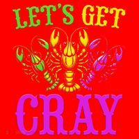 LetS Get Cray Mardi Gras Crawfish Santa Hat thumb 1
