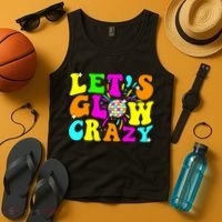 Let's Glowing Crazy In My Glowing Era Team Party Matching  Tank Top thumb 4