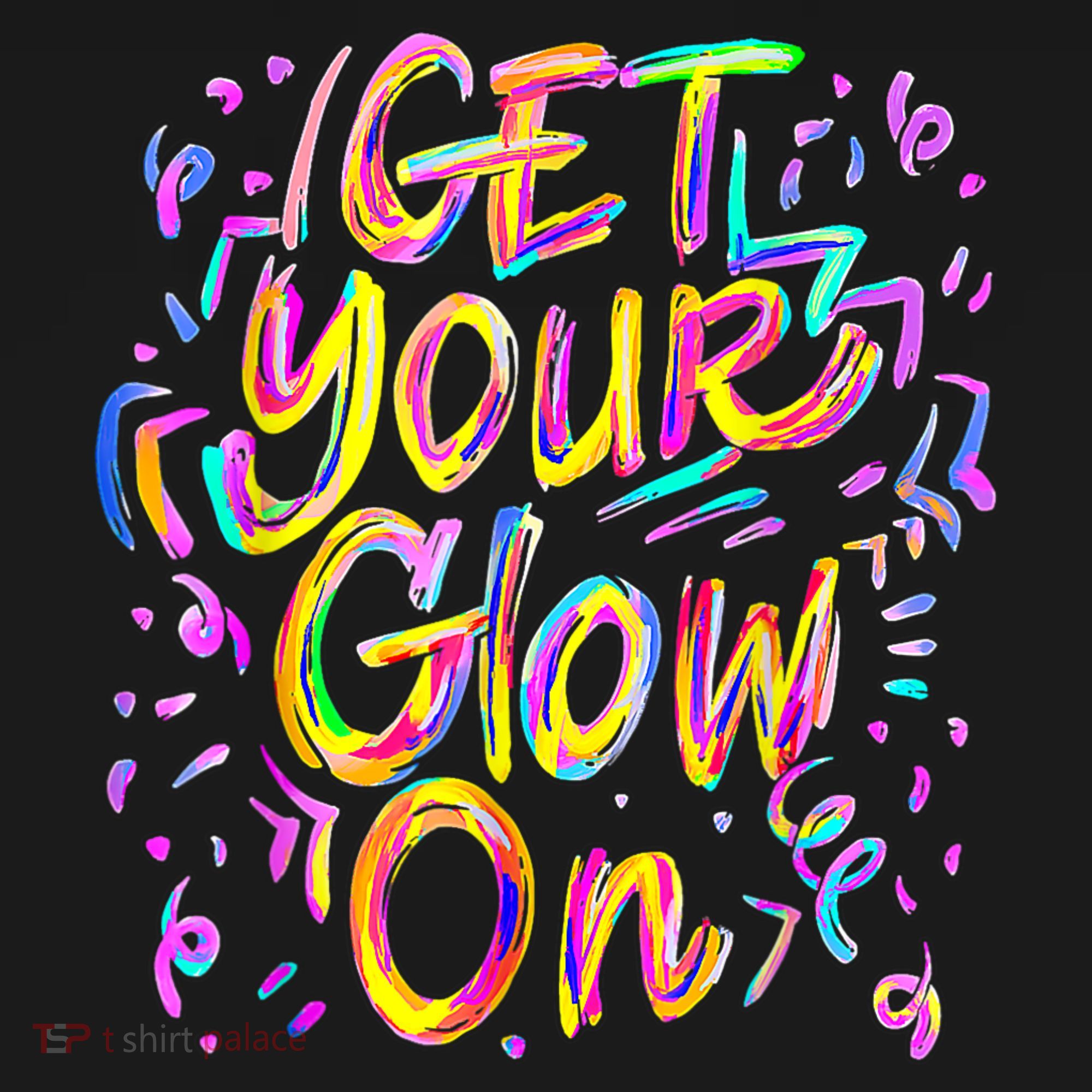 Let's Glow Crazy Glow Party 80s Retro Costume Party Lover Women's Hoodie