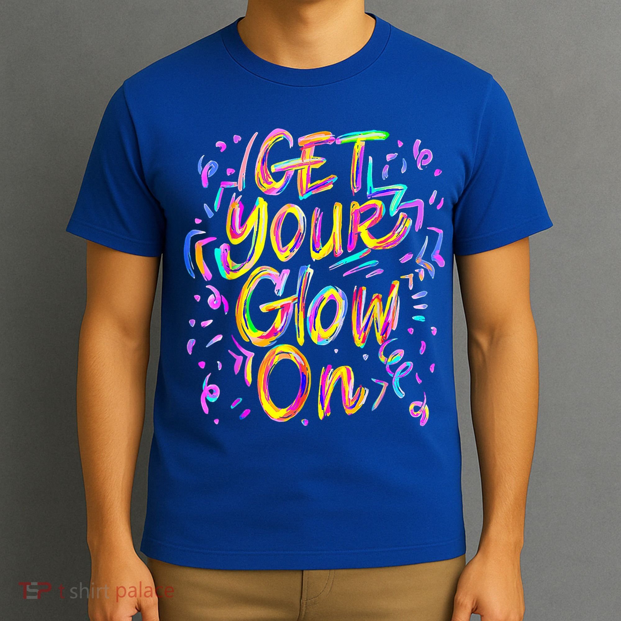 Let's Glow Crazy Glow Party 80s Retro Costume Party Lover T-Shirt