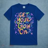 Let's Glow Crazy Glow Party 80s Retro Costume Party Lover T-Shirt thumb 5
