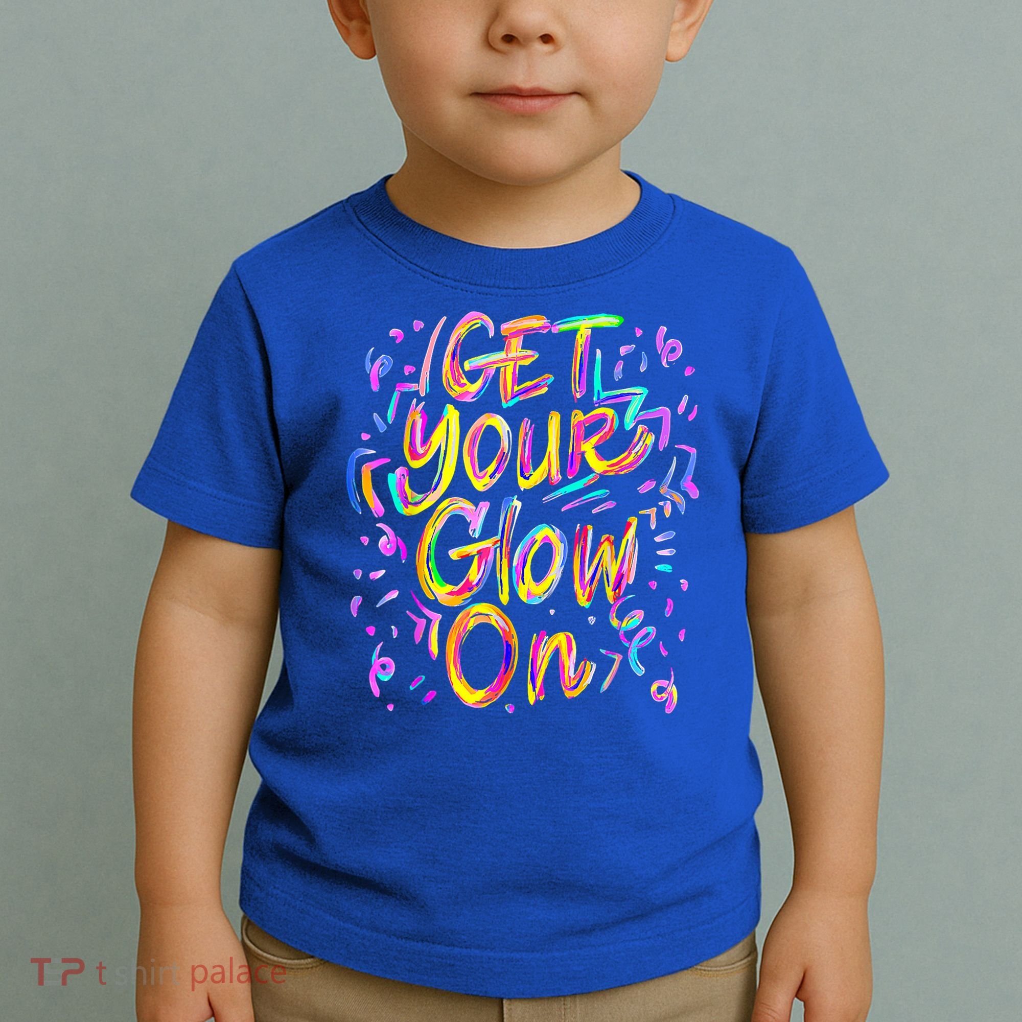 Let's Glow Crazy Glow Party 80s Retro Costume Party Lover Toddler T-Shirt