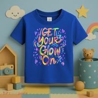 Let's Glow Crazy Glow Party 80s Retro Costume Party Lover Toddler T-Shirt thumb 3