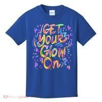 Let's Glow Crazy Glow Party 80s Retro Costume Party Lover Kids T-Shirt thumb 0