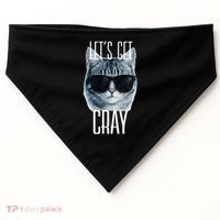 Let's Get Cray Funny Cat Meme USA-Made Doggie Bandana thumb 0