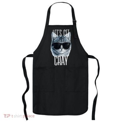 Let's Get Cray Funny Cat Meme Apron