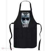 Let's Get Cray Funny Cat Meme Apron thumb 0