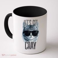 Let's Get Cray Funny Cat Meme Coffee Mug thumb 0
