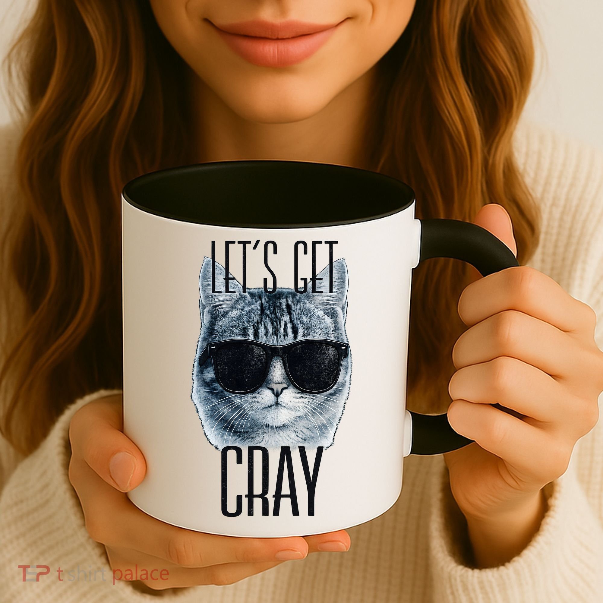 Let's Get Cray Funny Cat Meme Coffee Mug