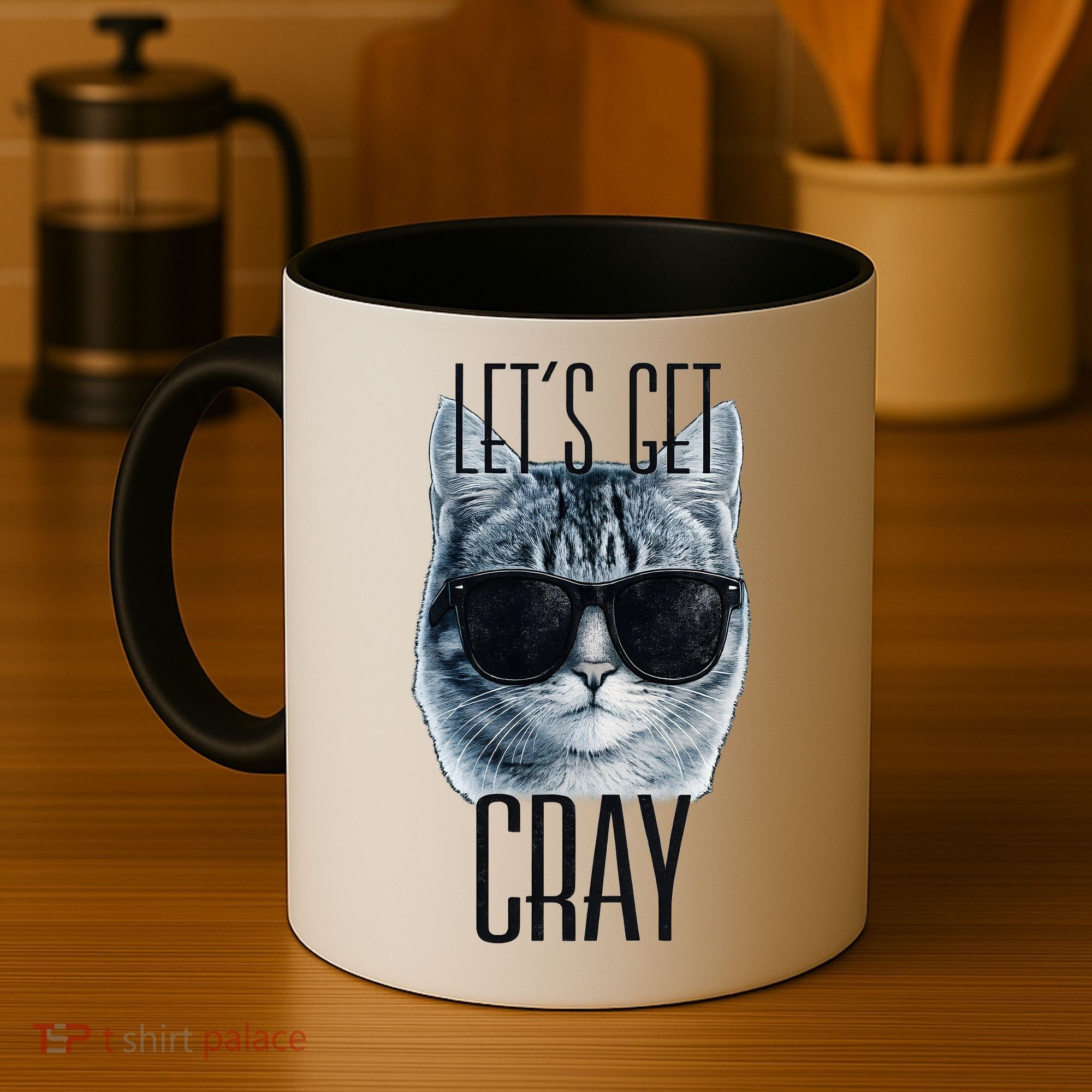 Let's Get Cray Funny Cat Meme Coffee Mug