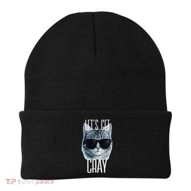 Let's Get Cray Funny Cat Meme Beanie