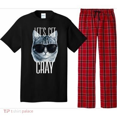 Let's Get Cray Funny Cat Meme Pajama Set