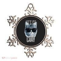 Let's Get Cray Funny Cat Meme Ornament thumb 0