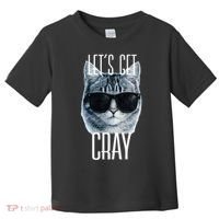Let's Get Cray Funny Cat Meme Toddler T-Shirt thumb 0