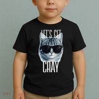 Let's Get Cray Funny Cat Meme Toddler T-Shirt thumb 2