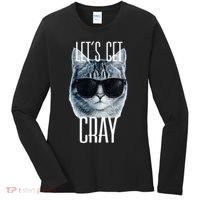 Let's Get Cray Funny Cat Meme Women's Long Sleeve Shirt thumb 0