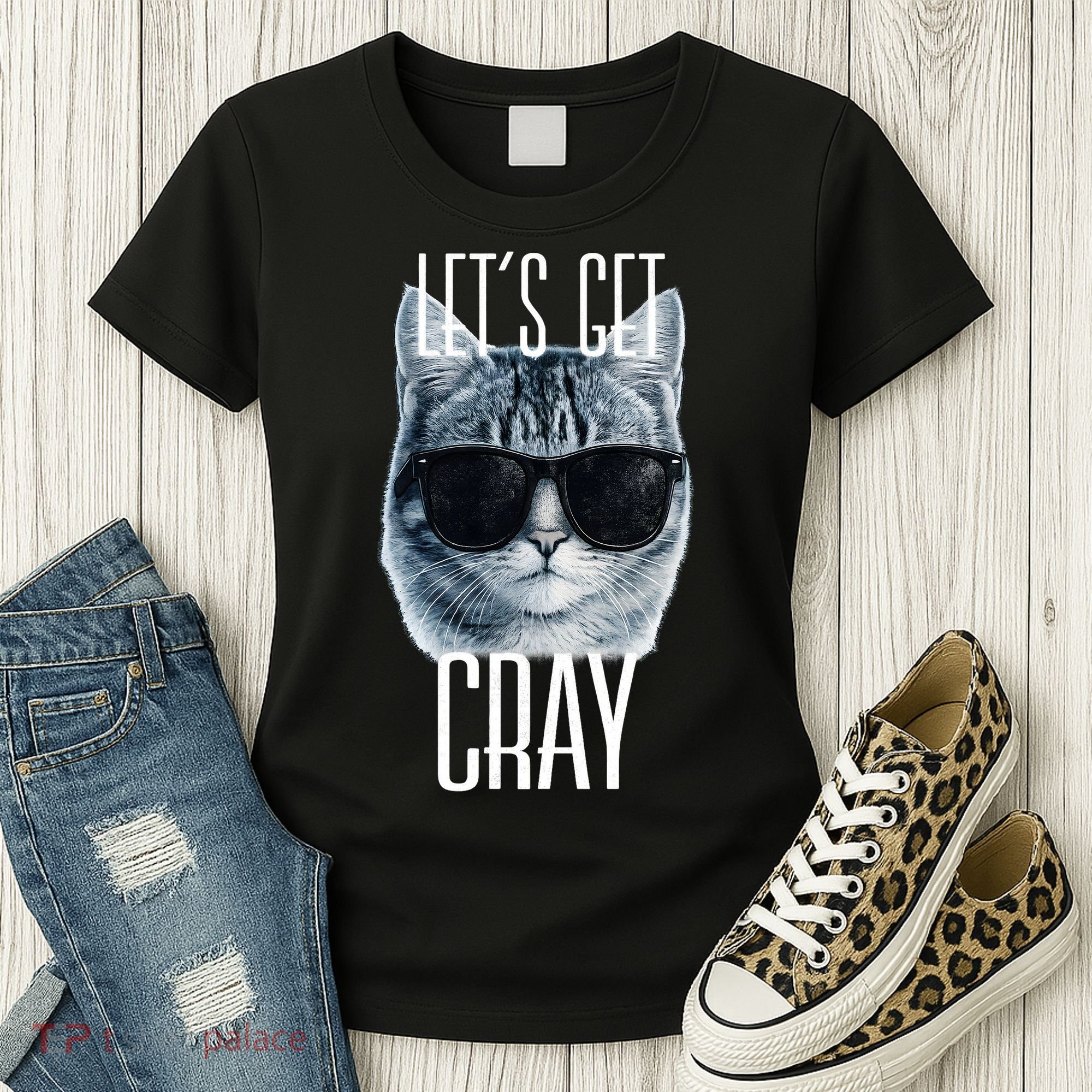 Let's Get Cray Funny Cat Meme Women's T-Shirt