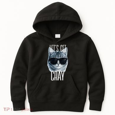 Let's Get Cray Funny Cat Meme Kids Hoodie