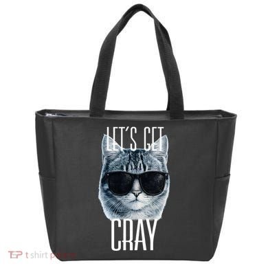 Let's Get Cray Funny Cat Meme Tote Bag