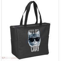 Let's Get Cray Funny Cat Meme Tote Bag thumb 2