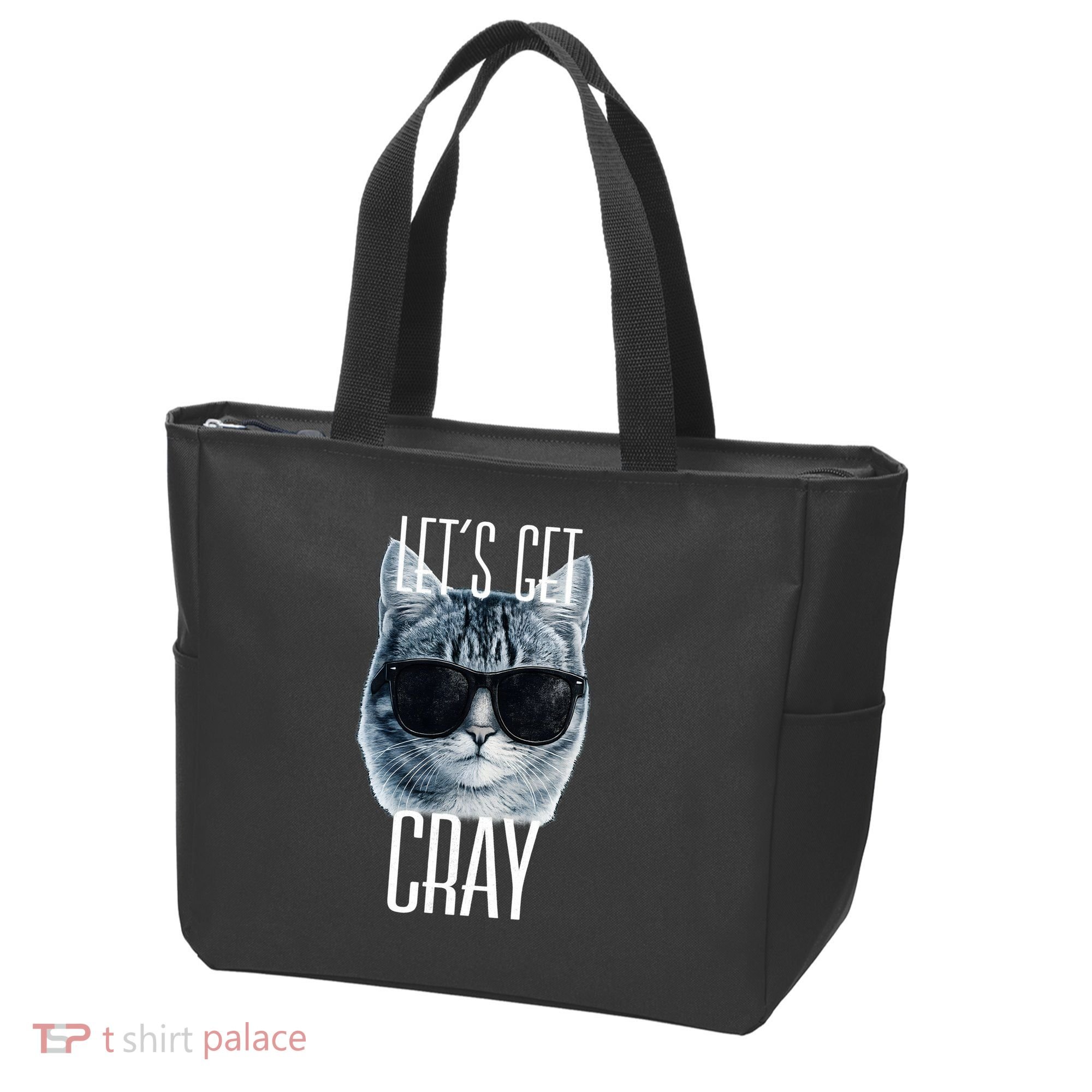 Let's Get Cray Funny Cat Meme Tote Bag