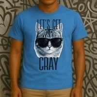 Let's Get Cray Funny Cat Meme T-Shirt thumb 3