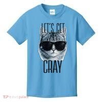 Let's Get Cray Funny Cat Meme Kids T-Shirt thumb 0