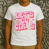 Lets Go Cowgirl Hat Cowboy Boots Bachelorette Party T-Shirt thumb 3