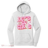 Lets Go Cowgirl Hat Cowboy Boots Bachelorette Party Women's Hoodie thumb 0