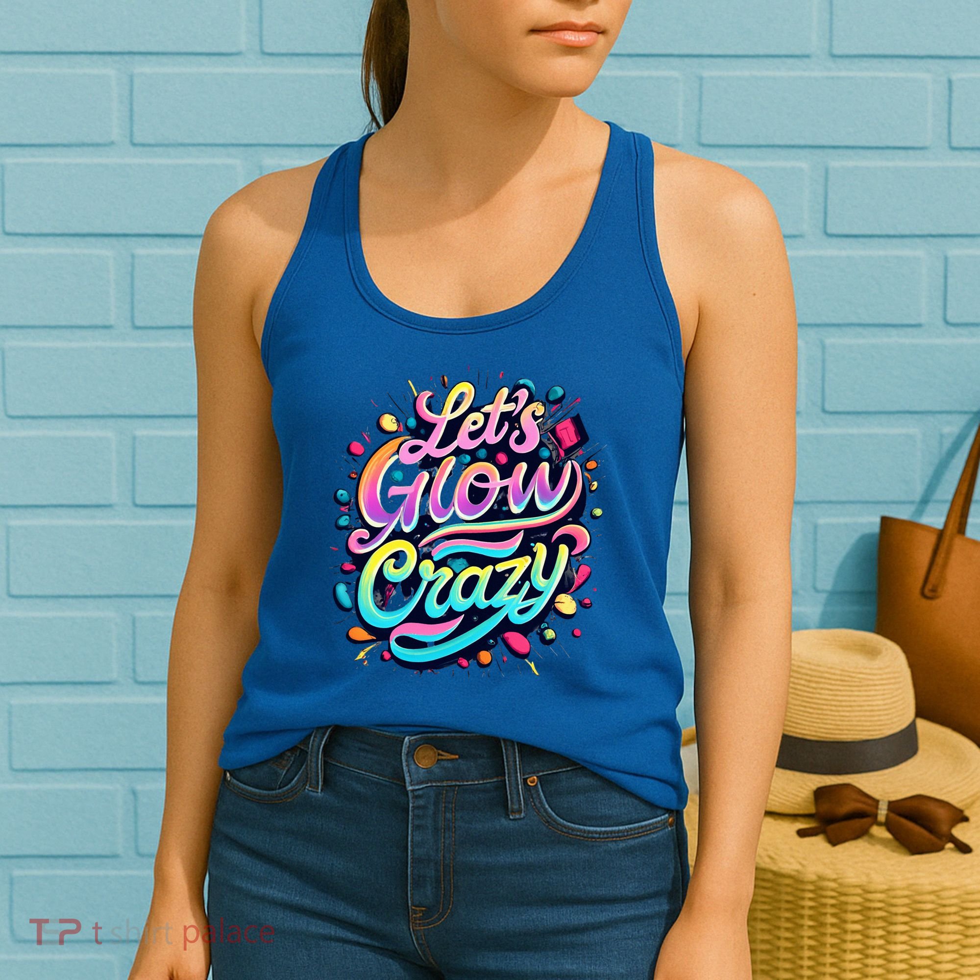 Let's Glow Crazy Women's Tank Top