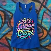 Let's Glow Crazy Women's Tank Top thumb 3