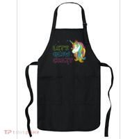 Let's Glow Crazy Glow Party Unicorn Lover Birthday Apron thumb 0