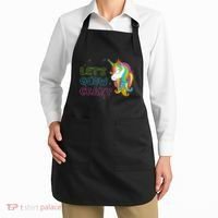 Let's Glow Crazy Glow Party Unicorn Lover Birthday Apron thumb 2