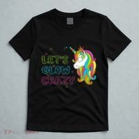 Let's Glow Crazy Glow Party Unicorn Lover Birthday T-Shirt thumb 5