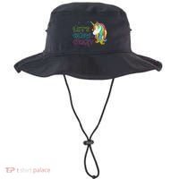 Let's Glow Crazy Glow Party Unicorn Lover Birthday Bucket Hat thumb 0