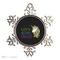 Let's Glow Crazy Glow Party Unicorn Lover Birthday Ornament thumb 0