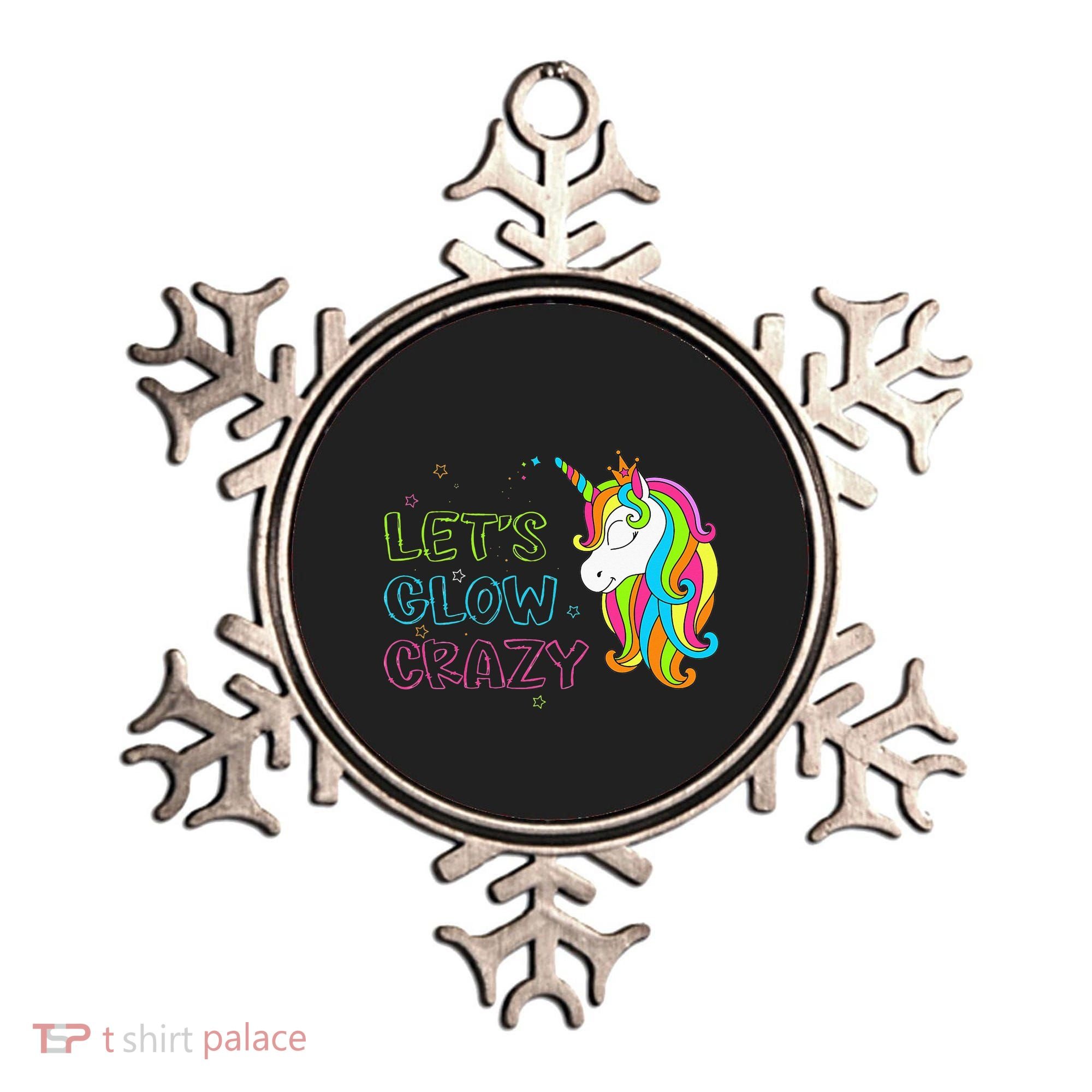 Let's Glow Crazy Glow Party Unicorn Lover Birthday Ornament
