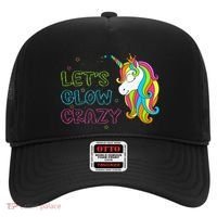 Let's Glow Crazy Glow Party Unicorn Lover Birthday Hat thumb 0
