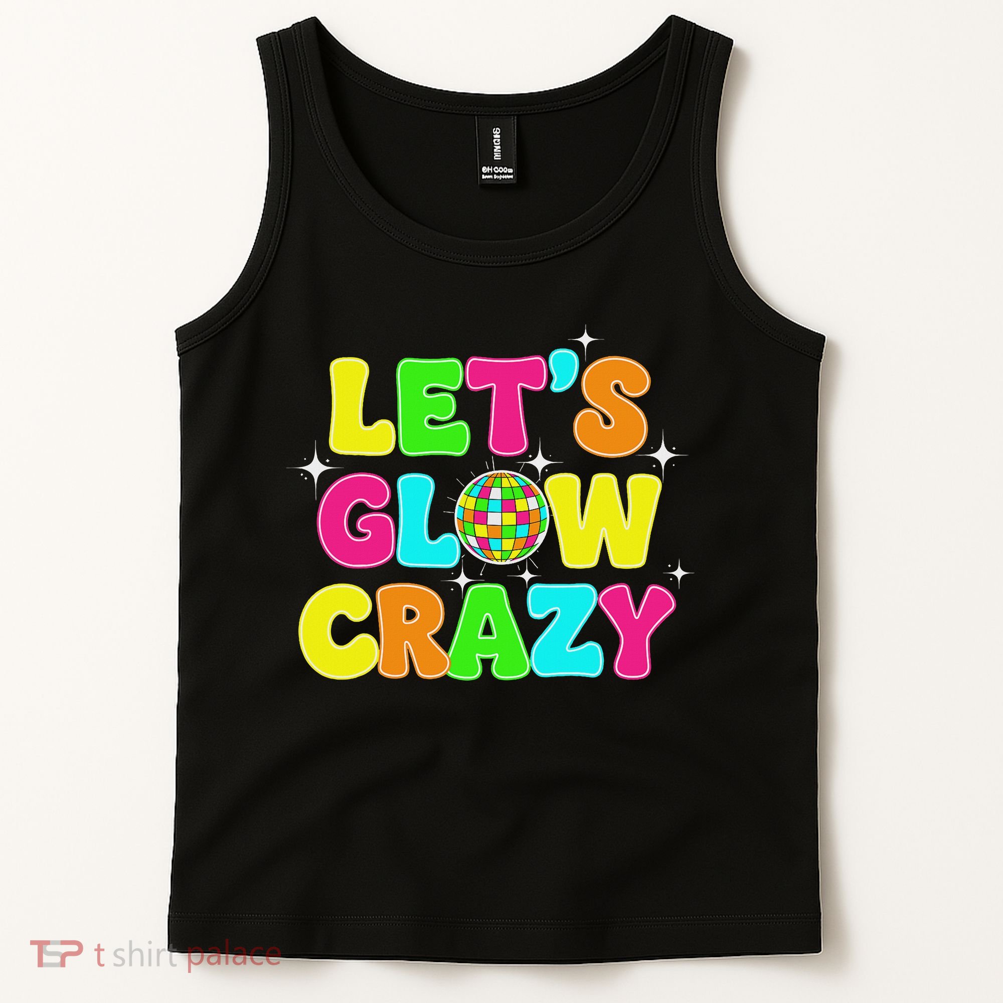 Let's Glowing Crazy In My Glowing Era Team Party Matching Tank Top
