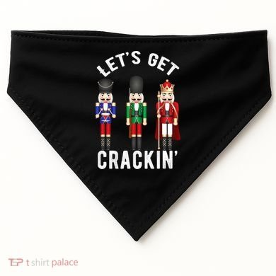 Lets Get Crackin Ballet Christmas Nutcracker Squad USA-Made Doggie Bandana