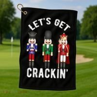 Lets Get Crackin Ballet Christmas Nutcracker Squad Golf Towel thumb 1