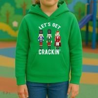 Lets Get Crackin Ballet Christmas Nutcracker Squad Kids Hoodie thumb 3