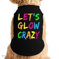 Let's Glow Crazy Glow Party 80s Retro Costume Party Lover  Doggie Tank thumb 0