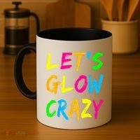 Let's Glow Crazy Glow Party 80s Retro Costume Party Lover  Coffee Mug thumb 4
