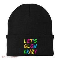 Let's Glow Crazy Glow Party 80s Retro Costume Party Lover  Beanie thumb 0