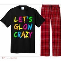 Let's Glow Crazy Glow Party 80s Retro Costume Party Lover  Pajama Set thumb 0