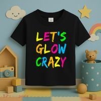 Let's Glow Crazy Glow Party 80s Retro Costume Party Lover  Toddler T-Shirt thumb 3